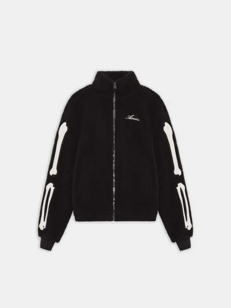 WOMEN - WOMEN'S BONES FLEECE JACKET - BLACK