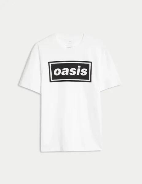 Marks & Spencer Pure Cotton Oasis T-Shirt White