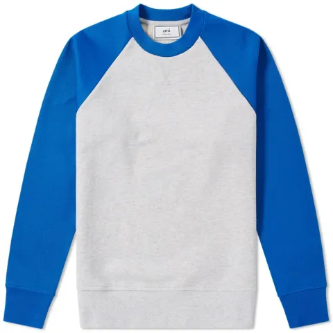 AMI Contrast Crew Sweat