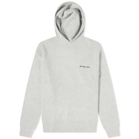 Mohair Blend Knit Hoodie