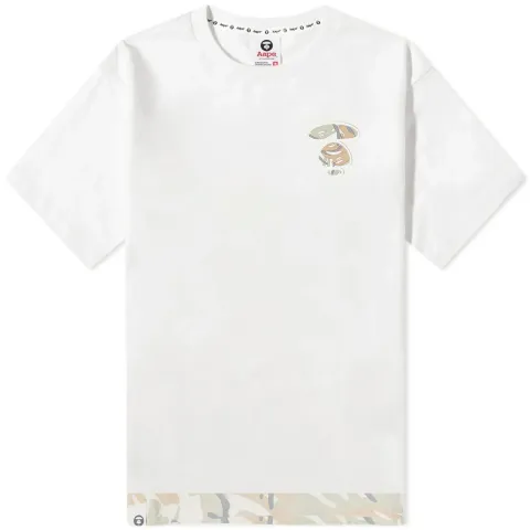 AAPE Peace Camo Silicon Badge T-Shirt