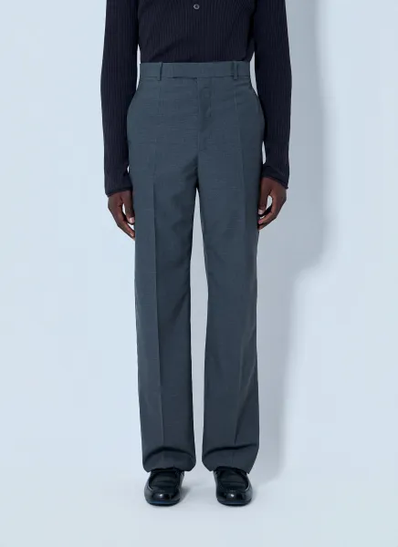 Tailored Wool-Blend Trousers