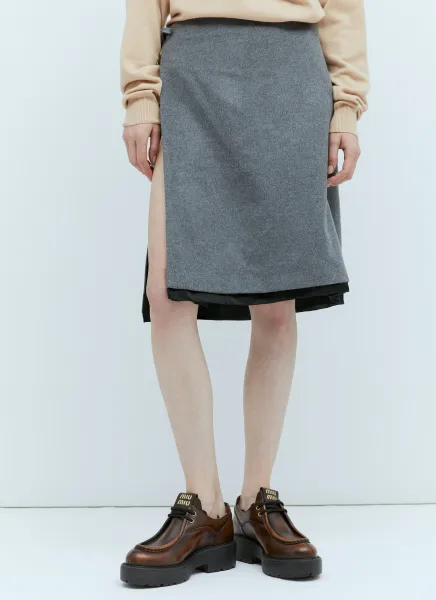 Velour Midi Skirt