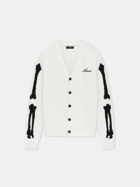 BONES CARDIGAN - White