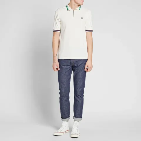 Fred Perry Bradley Wiggins Tipped Cycling Shirt