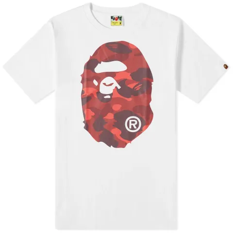 Colour Camo Big Ape Head T-Shirt