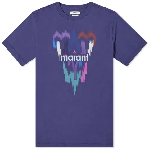 Isabel Marant Etoile Zewel Ikat Logo Print T-Shirt