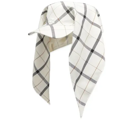 Check Scarf Cap