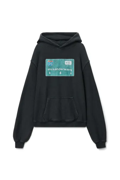 STREET SIGN GRAPHIC HOODIE