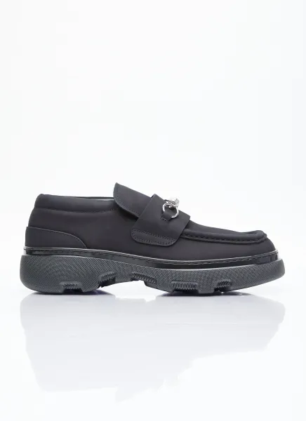 Nubuck Creeper Clamp Loafers