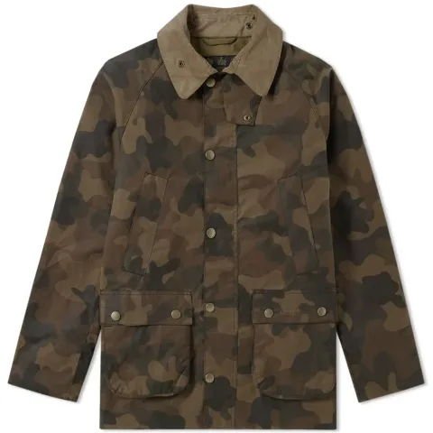 Heritage Waxed Camo SL Bedale Jacket