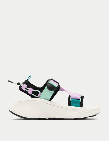 Columbia Konos Elevate Platform Strappy Sandals White Mix