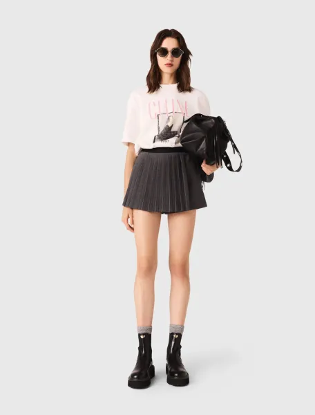 Pleated skort