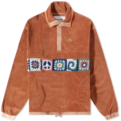 Story mfg. Black Flower Polite Popover Jacket