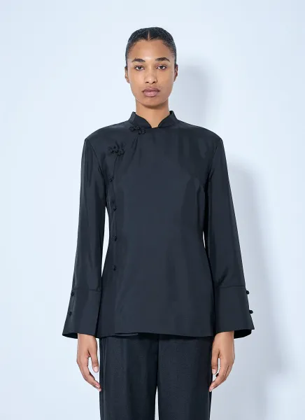 Pankou Closure Silk Top