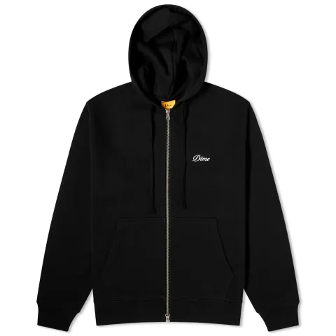 Cursive Small Logo Zip Hoodie