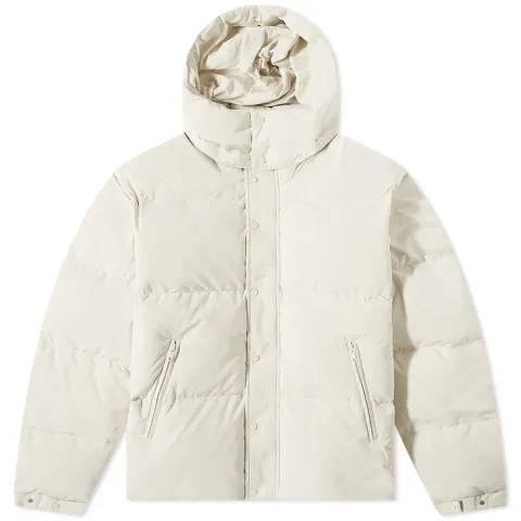 Nylon Hooded Puffer Jacket