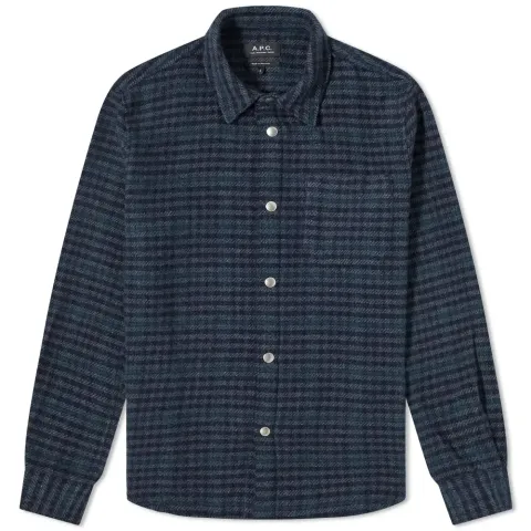 A.P.C. Trek Recycled Check Overshirt