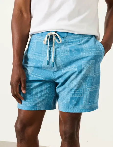 FatFace Graphic Swim Shorts Blue Mix