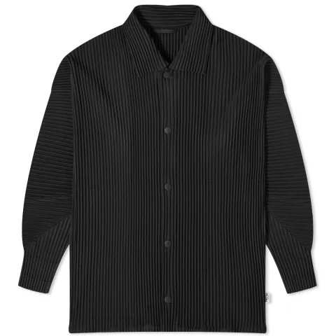 Pleated Shirt Jacket