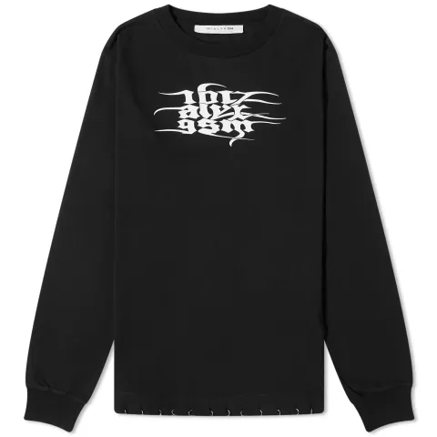 Long Sleeve Gothic Logo T-Shirt