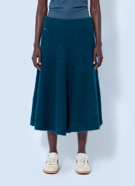 Lacoste Runway Alpaca Midi Skirt