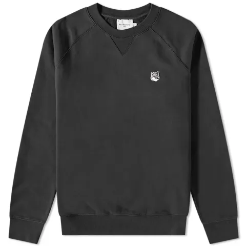 Maison Kitsuné Grey Fox Head Patch Classic Sweat