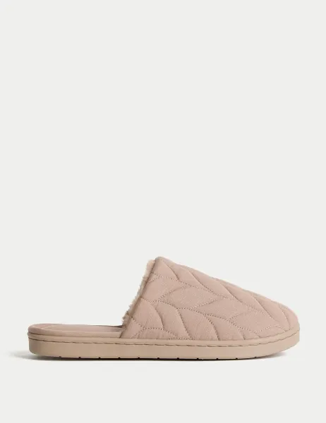 Marks & Spencer Mule Slippers with Secret Support Mauve