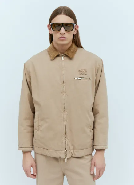 Garment-Dyed Gabardine Blouson Jacket