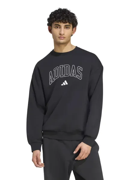 Adidas Collegiate Fleece Crew Neck Sweatshirt