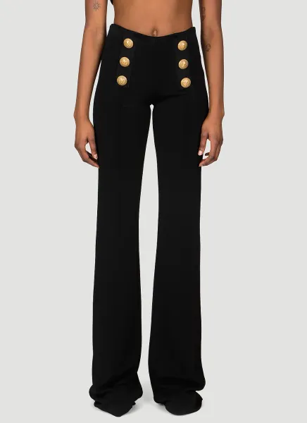 6 Button Bootcut Pants