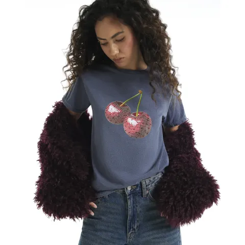 River Island Cherry Embellished T-Shirt