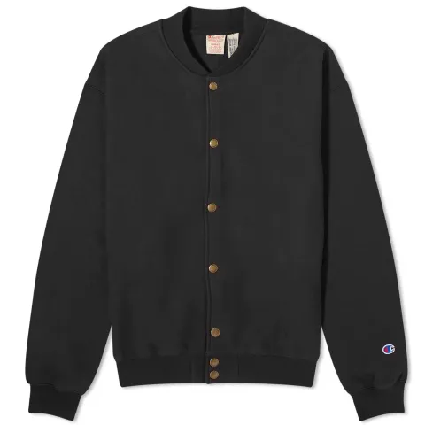 Snap Front Bomber Sweat
