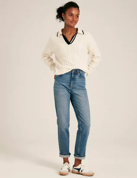 Joules Slim Straight Leg Jeans Light Blue
