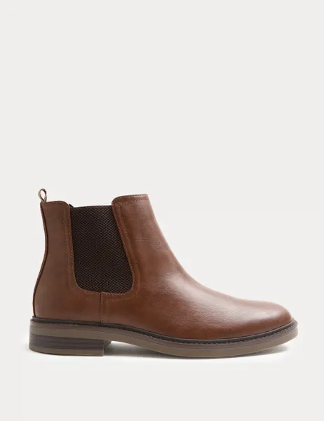 Marks & Spencer Pull-On Chelsea Boots Tan