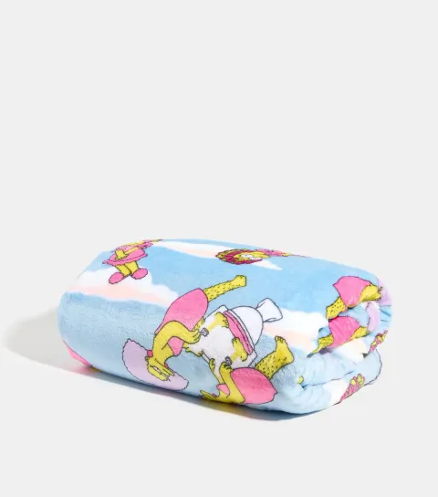 Skinnydip Women's Light Blue Simpsons Cloud Blanket