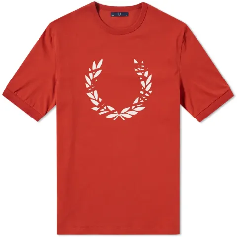 Fred Perry Laurel Scratched Printed Tee