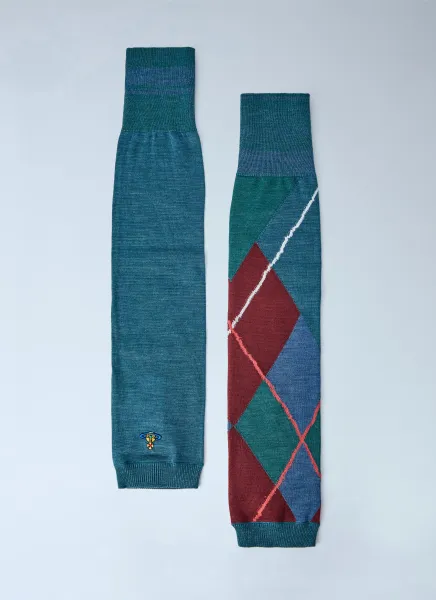 Argyle Arm Warmers