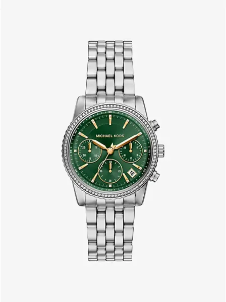 Bryant Pavé Silver-Tone Watch