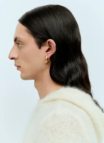Medium Oyster Hoop Earrings
