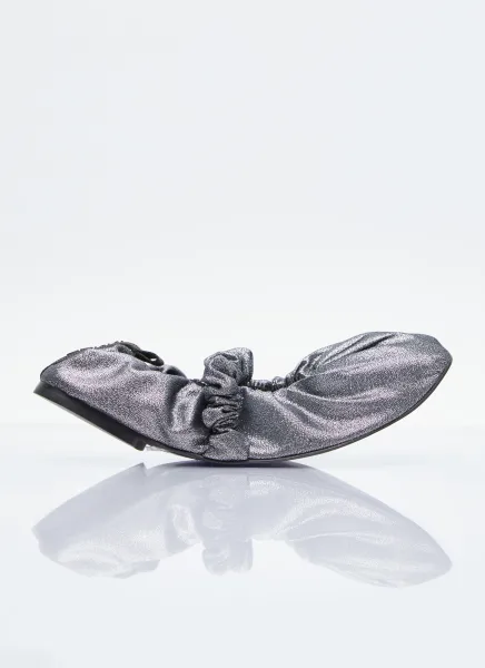 Scrunchie Ballerina Flats