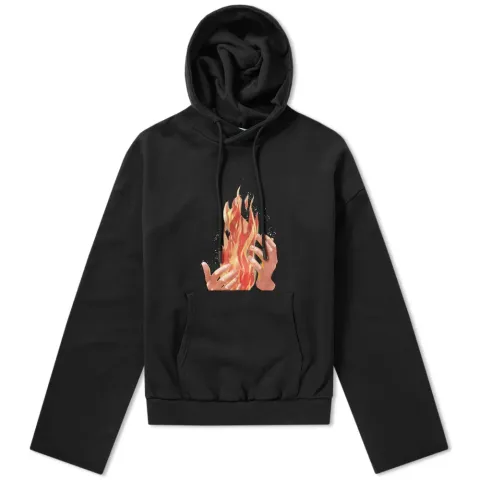 Diagonal Fire Back Zip Hoody