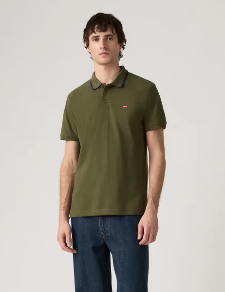 Levi's Levi's Pure Cotton Tipped Polo Shirt Olive