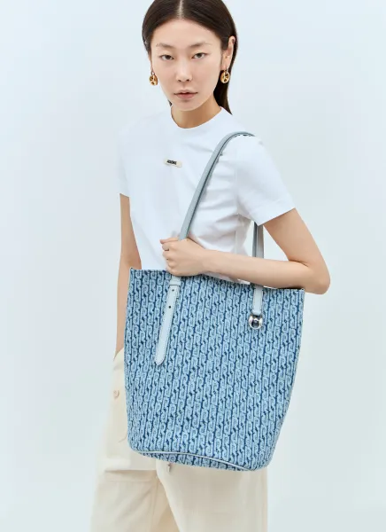 Denim Logo Tote Bag