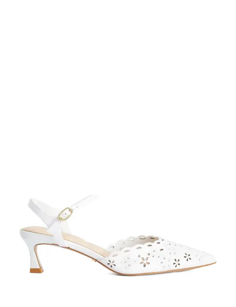 Dune London Leather Stiletto Heel Pointed Court Shoes