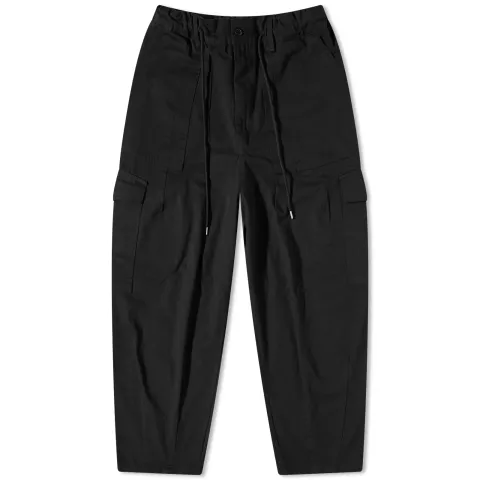 Twill Cargo Balloon Pants