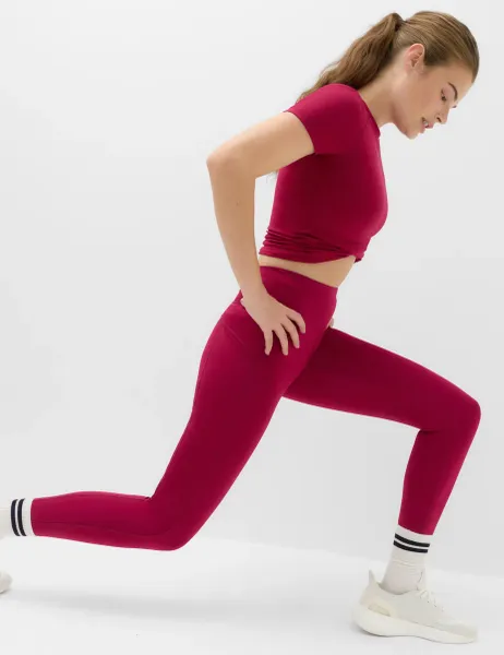 Goodmove Go Move High Waisted Gym Leggings Raspberry
