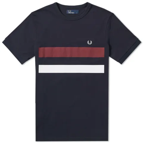 Fred Perry Bold Print Tipped Tee