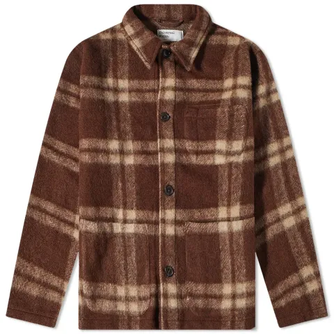 Check Wool Fleece Field Jacket