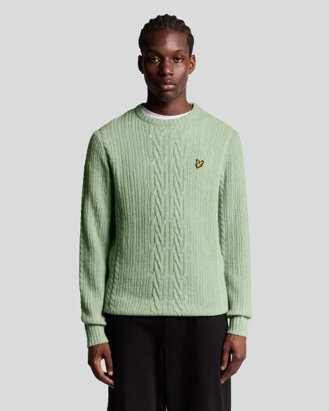 Lyle & Scott Ribbed Cable Knit Jumper